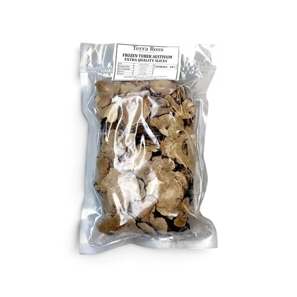 Замразен Черен Летен трюфел Резени – Tuber aestivum (Екстра Grade) (500 g)